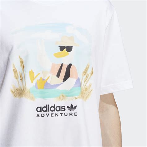 adidas adventure graphic duck tee.